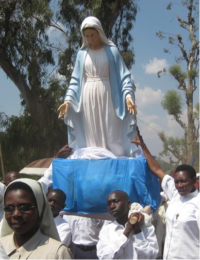 Image: Statue der Jungfrau Maria von Medugorje für das Friedenszentrum